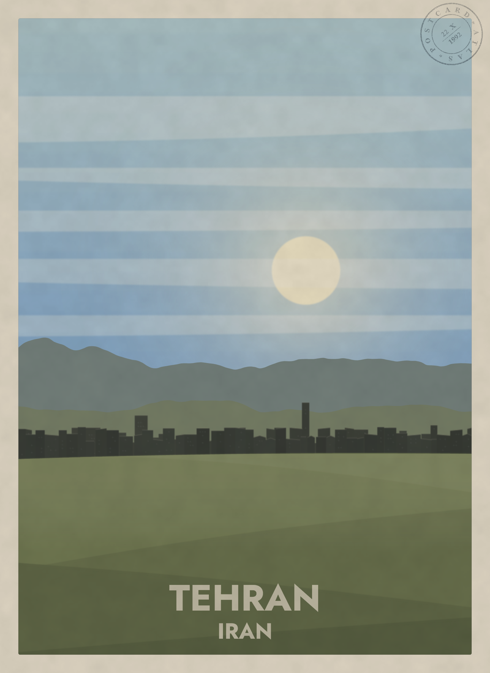 Tehran during the day in autumn