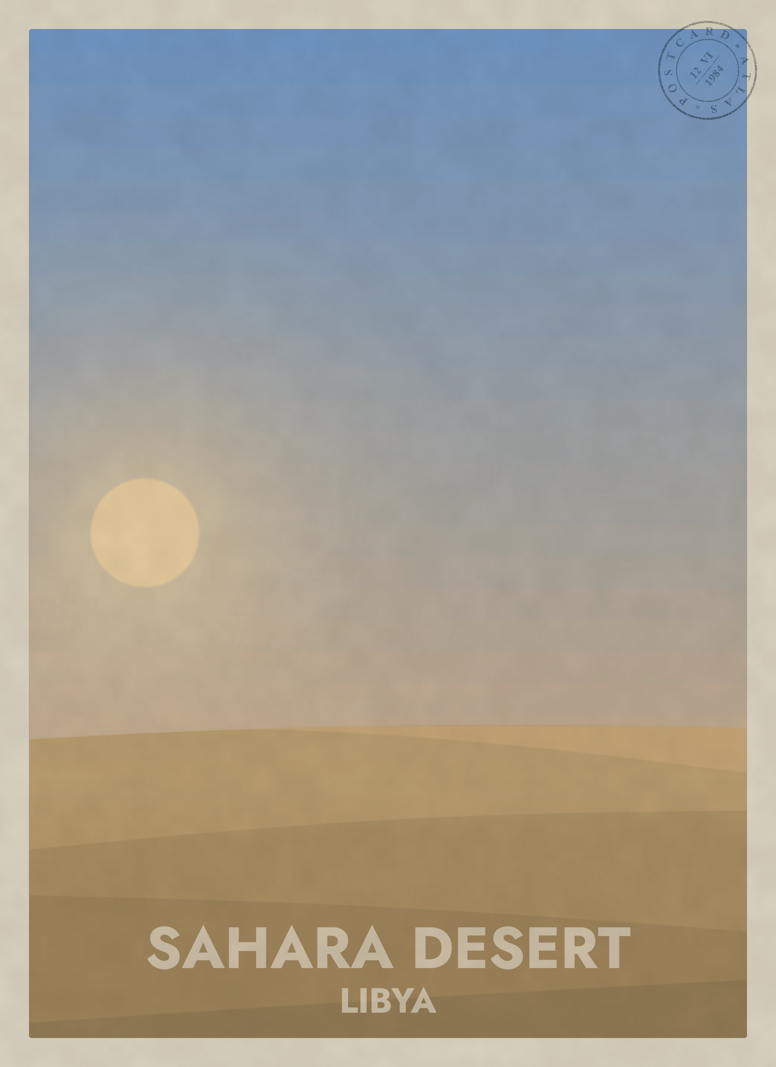 Sahara Desert during the day in dry season